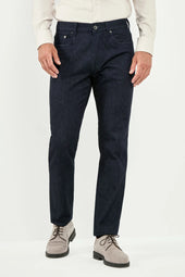 Raw cotton and cashmere jeans - Made in Italy