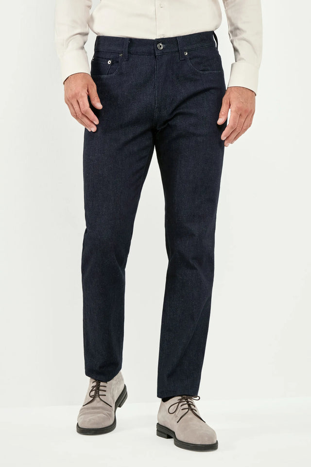 Raw cotton and cashmere jeans - Made in Italy