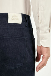 Raw Cotton And Cashmere Jeans Made In Italy