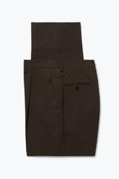 Single Pleat Trouser Panama Weave Cotton
