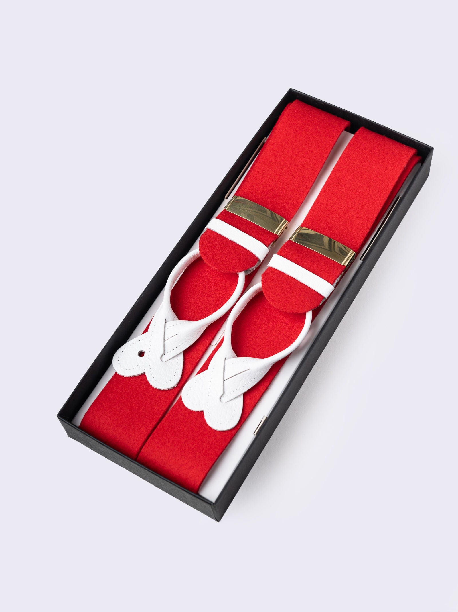 Red Boxcloth Braces