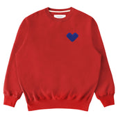 Heart Sweatshirt Red - Unisex