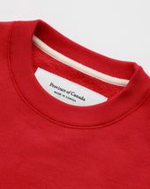 Flag Fleece Sweatshirt Red Unisex