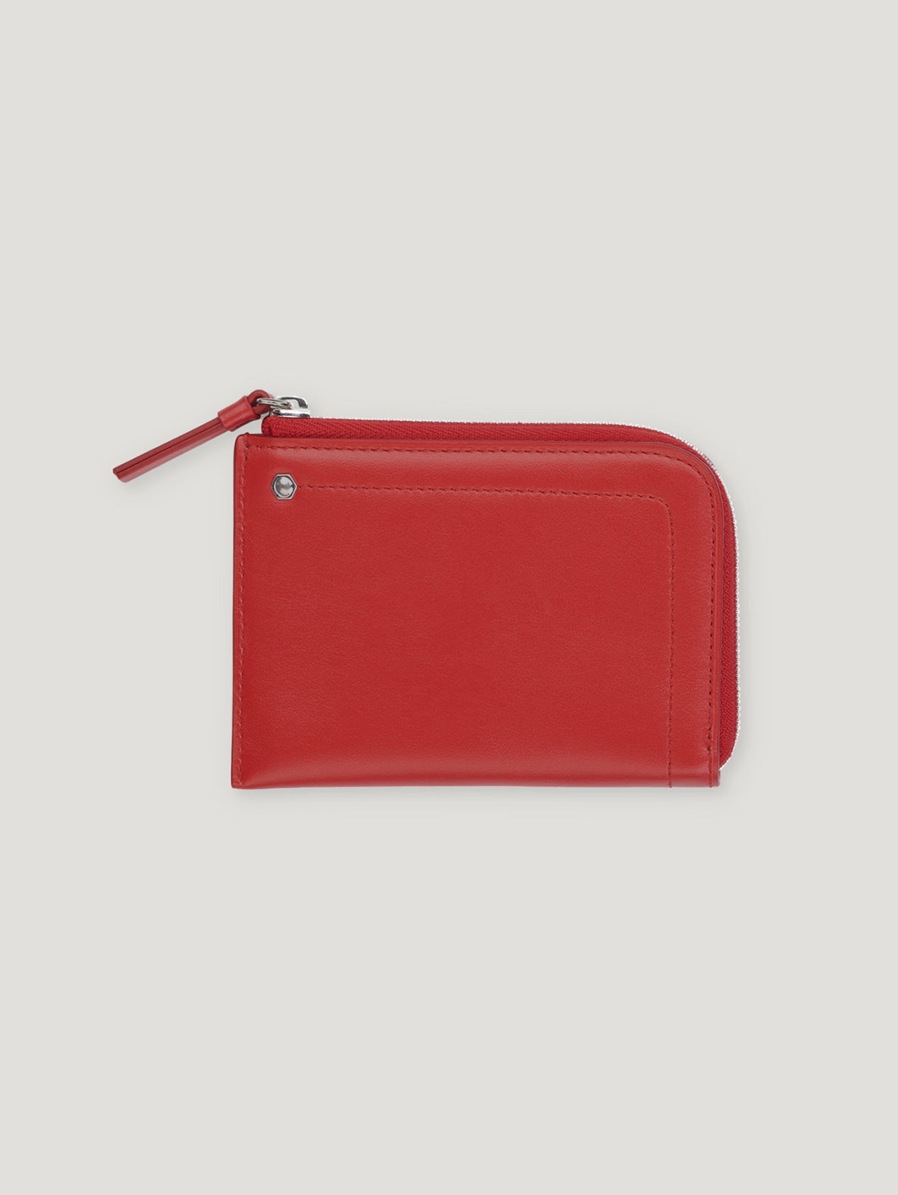 Red Hex Half Small Wallet