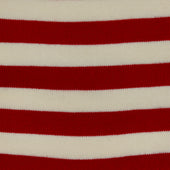 Striped Cotton Socks In Red