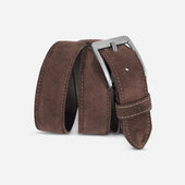 Belt suede in brown
