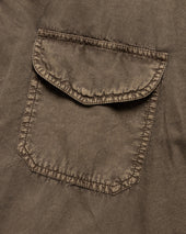 Wes Straight Hem Work Shirt Falcon Pigment Dyed Poplin