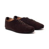 Regent Wholecut Shoe Brown Janus Calf Suede