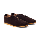 Regent Wholecut Shoe Brown Janus Calf Suede