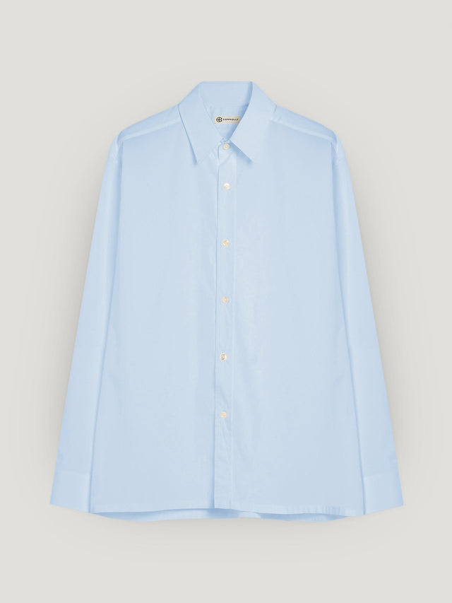 Pale Blue Regular Collar Single Cuff Shirt