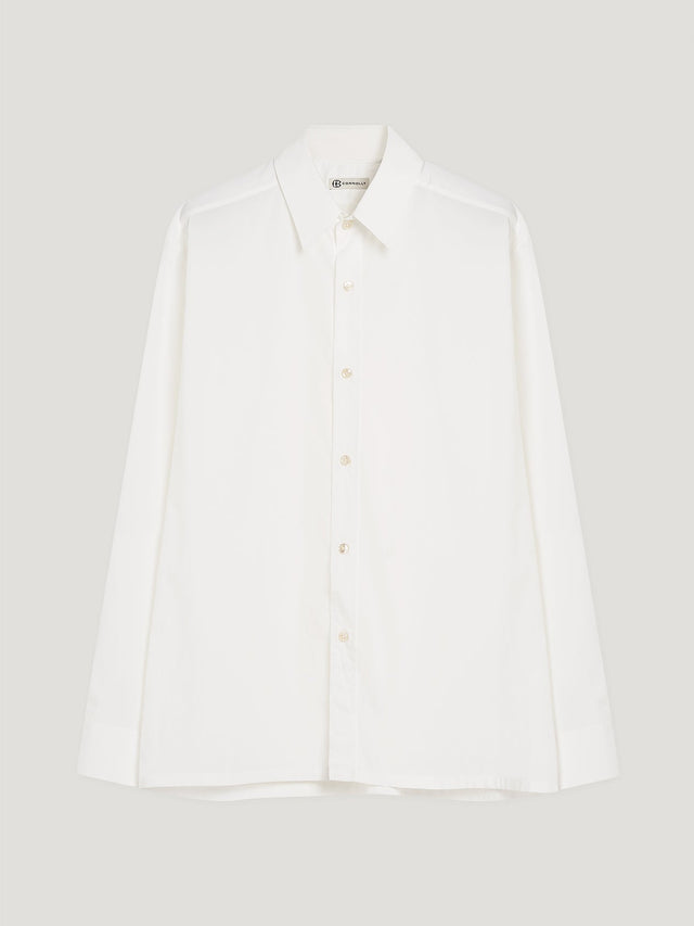 White Regular Collar Single Cuff Shirt