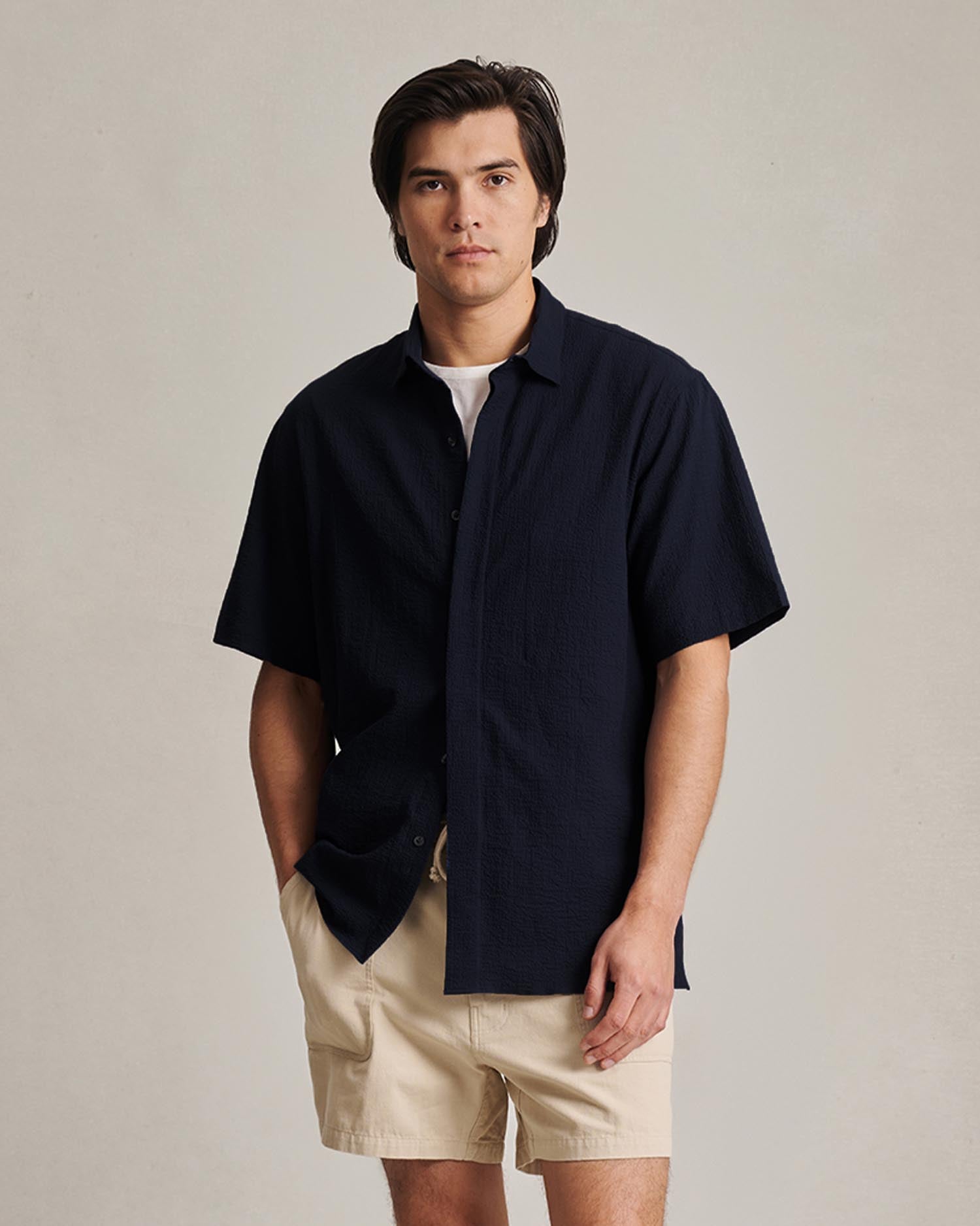 Resort Shirt I Fine Seersucker