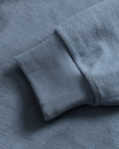 REVERSIBLE DJ CREWNECK SWEATSHIRT - BLUE MIRAGE 19oz. ALL COTTON FLEECE
