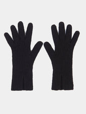 Handknit Ribbed Gloves