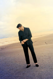 Riviera Collar Safari Shirt In Linen