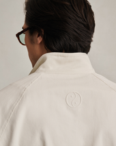 R Jin Quarter Zip Bone