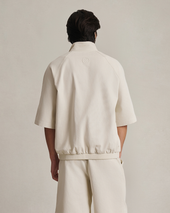 R Jin Quarter Zip Bone