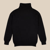 Cashmere Belmondo rollneck in black