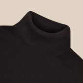 Cashmere Belmondo Rollneck In Dark Brown