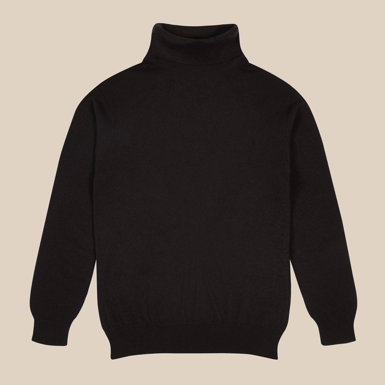 Cashmere Belmondo Rollneck In Dark Brown