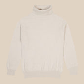 Cashmere Belmondo rollneck in oatmeal
