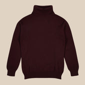 Cashmere Belmondo rollneck in wine