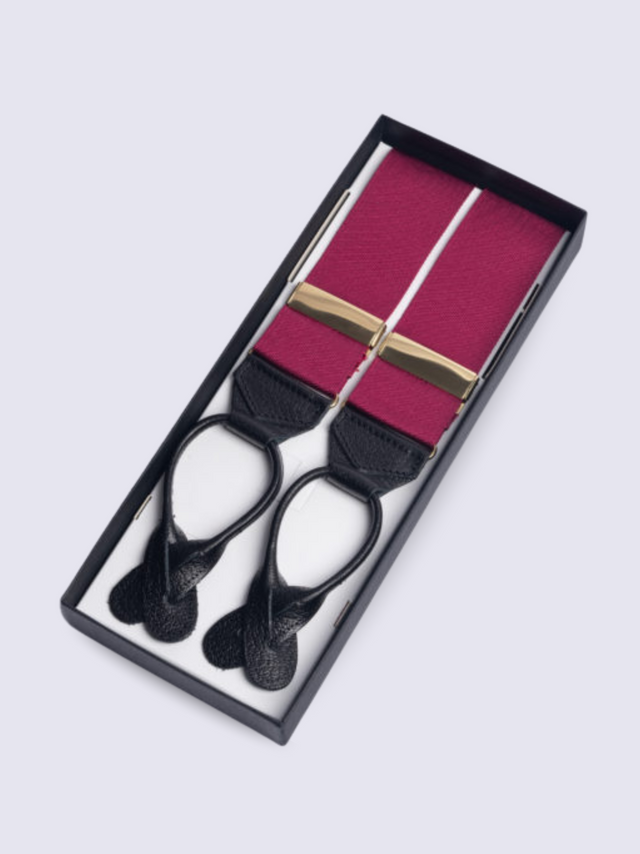 Wine Barathea Braces