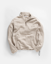 ROSCO 1/4 ZIP SWEATER - MOONSTRUCK BLENDED TECH COTTON EXPLODED THERMAL