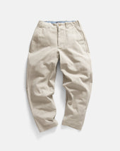 ROSSI CHINO - ECRU BRUSHED HEATHER CAVALRY TWILL