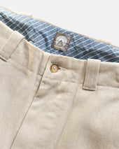 ROSSI CHINO - ECRU BRUSHED HEATHER CAVALRY TWILL