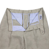 Exclusive Single Pleated Easy Pants In Italian Linen