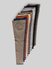 Shark Blue Satin Cotton Silk Sport Trousers