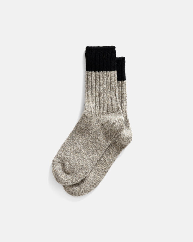 Rototo Merino Wool Ragg Socks Fog Heather