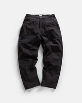ROY BAKER PANT - BLACK MAGMA STONEWASHED COTTON MICRO RIPSTOP