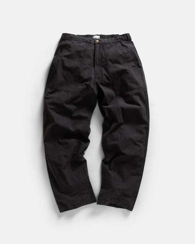 ROY BAKER PANT - BLACK MAGMA STONEWASHED COTTON MICRO RIPSTOP