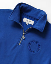 Half Zip Fleece Sweatshirt Royal Unisex