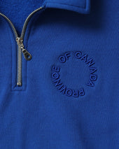 Half Zip Fleece Sweatshirt Royal Unisex