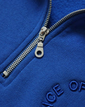 Half Zip Fleece Sweatshirt Royal Unisex