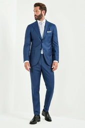 Royal blue suit - Made in Italy
