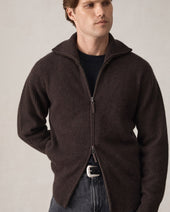 Royal Cashmere Cardigan Umber