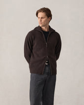 Royal Cashmere Cardigan Umber