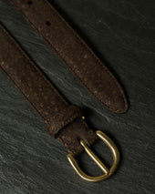 Nonpareil Carpincho Belt In Dark Brown