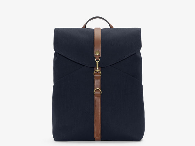 M/S Rucksack – Deep Sea Blue/Cuoio