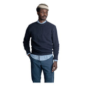 Crew Neck Sweater Cotton Linen