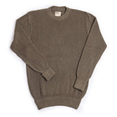 Crew Neck Sweater Cotton Linen