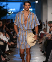 Italian Multi-Stripe Leisure Short