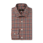 Blue Gingham Brushed Cotton Shirt New