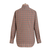 Blue Gingham Brushed Cotton Shirt New