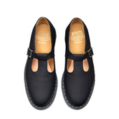 Black Greasy Mary Jane Shoe
