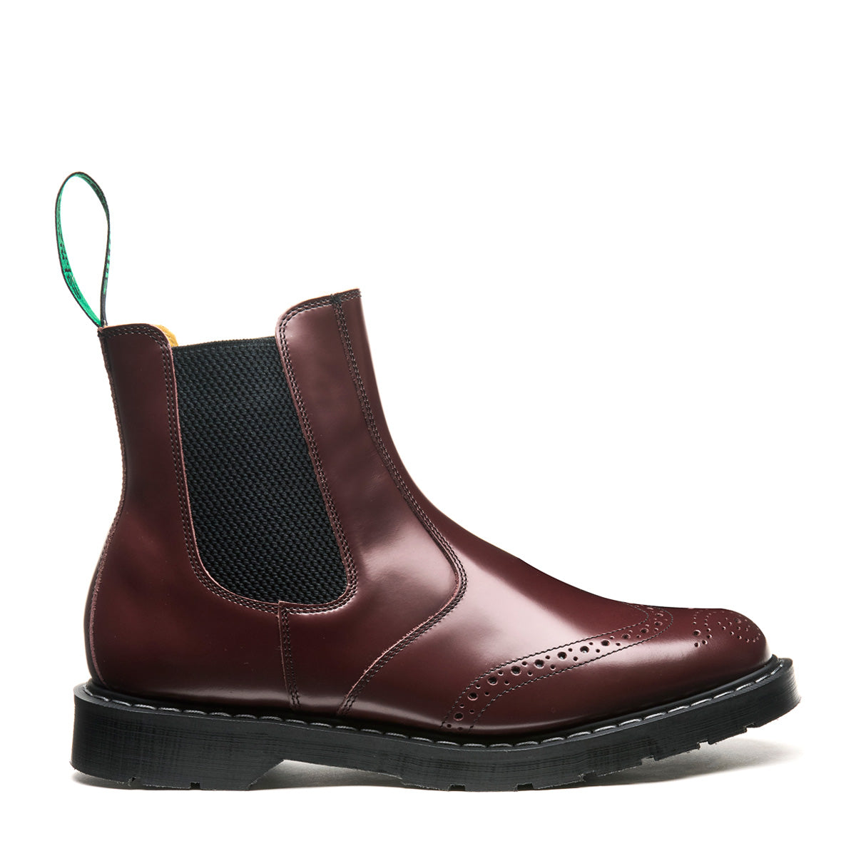 Oxblood Hi-Shine Dealer Brogue Boot